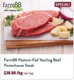Tasman Butchers Farm88 Pasture-Fed Yearling Beef Porterhouse Steak offer