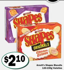 Friendly Grocer Arnott's Shapes Biscuits Varieties offer