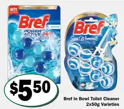 Friendly Grocer Bref In Bowl Toilet Cleaner Varieties offer