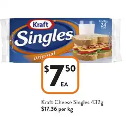 Foodworks Kraft Cheese Singles offer