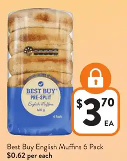 Foodworks Best Buy English Muffins offer