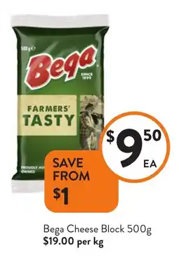 Foodworks Bega Cheese Block offer