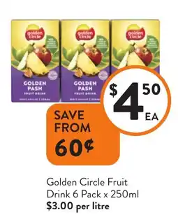 Foodworks Golden Circle Fruit Drink offer