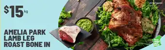 Amelia park lamb leg roast bone in