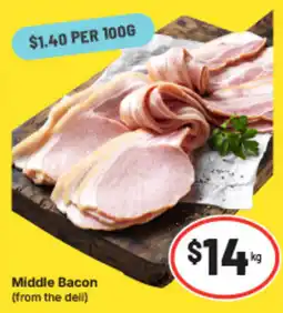 IGA Middle Bacon (from the deli) offer