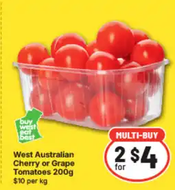 IGA West Australian Cherry or Grape Tomatoes offer