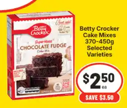 IGA Betty Crocker Cake Mixes offer
