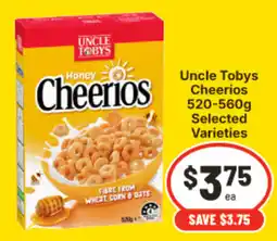 IGA Uncle Tobys Cheerios offer