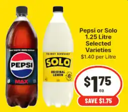 IGA Pepsi or Solo offer