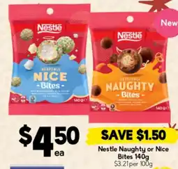 Drakes Nestle Naughty or Nice Bites offer