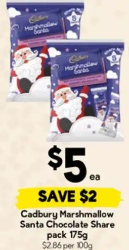 Drakes Cadbury Marshmallow Santa Chocolate offer