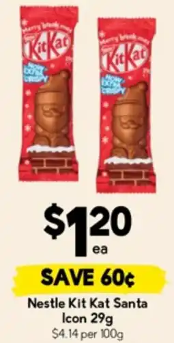 Drakes Nestle Kit Kat Santa Icon offer