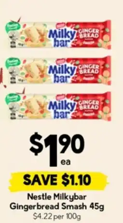 Drakes Nestle Milkybar Gingerbread Smash offer