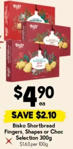 Drakes Bisko Shortbread Fingers, Shapes or Choc Selection offer