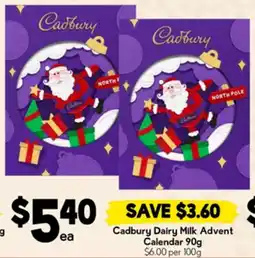 Drakes Cadbury Dairy Milk Advent Calendar offer