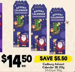 Drakes Cadbury Advent Calendar 3D offer