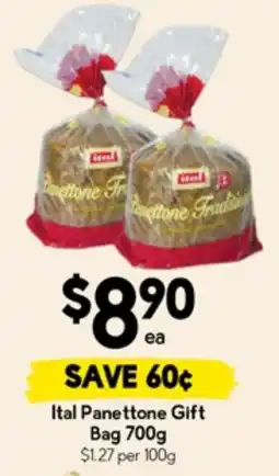 Drakes Ital Panettone Gift Bag offer