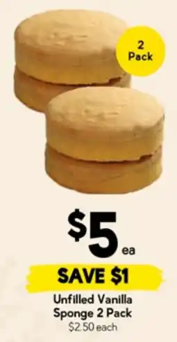 Drakes Unfilled Vanilla Sponge offer