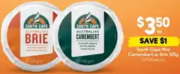 Drakes South Cape Mini Camembert or Brie offer