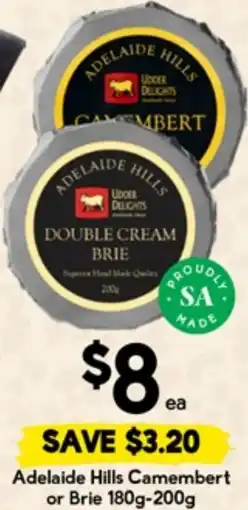 Drakes Adelaide Hills Camembert or Brie offer