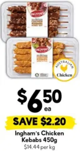 Drakes Ingham's Chicken Kebabs offer