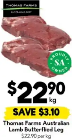 Drakes Thomas Farms Australian Lamb Butterflied Leg offer