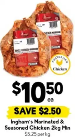 Drakes Ingham's Marinated & Seasoned Chicken offer