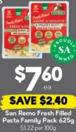 Drakes San Remo Fresh Filled Pasta Family Pack offer