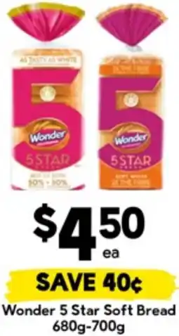Drakes Wonder 5 Star Soft Bread offer