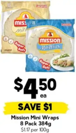 Drakes Mission Mini Wraps 8 Pack offer