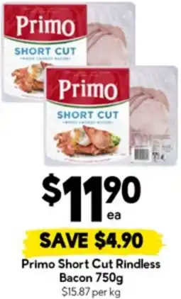 Drakes Primo Short Cut Rindless Bacon offer