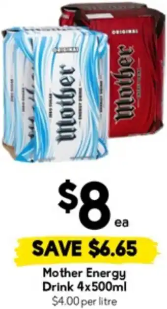 Drakes Mother Energy Drink offer