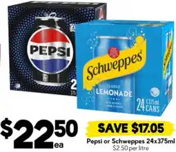 Drakes Pepsi or Schweppes offer