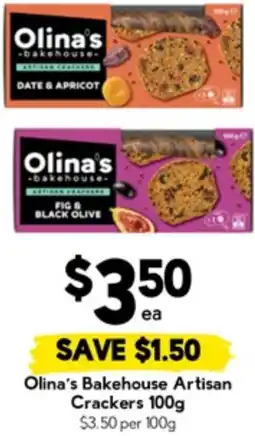 Drakes Olina's Bakehouse Artisan Crackers offer