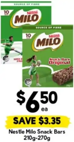 Drakes Nestle Milo Snack Bars offer