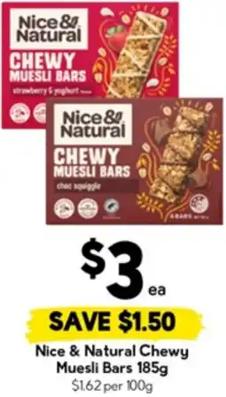Drakes Nice & Natural Chewy Muesli Bars offer