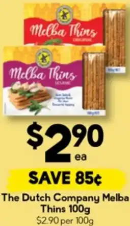 Drakes The Dutch Company Melba Thins offer