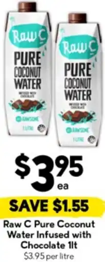 Drakes Raw C Pure Coconut Water Infused with Chocolate offer