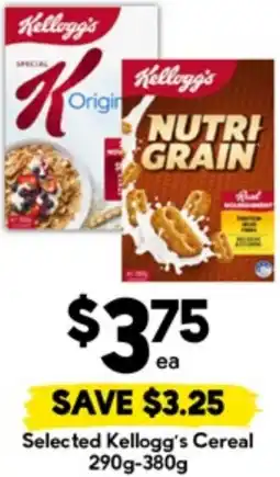 Drakes Selected Kellogg's Cereal offer