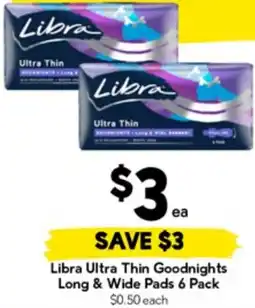Drakes Libra Ultra Thin Goodnights Long & Wide Pads offer