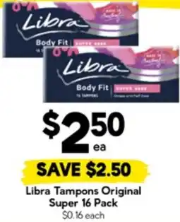 Drakes Libra Tampons Original Super offer