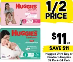 Drakes Huggies Ultra Dry or Newborn Nappies offer
