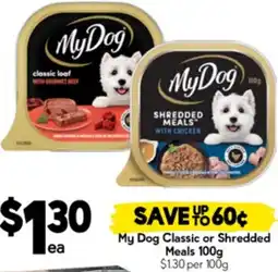 Drakes My Dog Classic or Shredded Meals offer