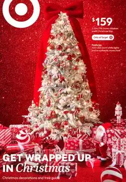 Target Snowy Alaskan prelit Christmas tree offer
