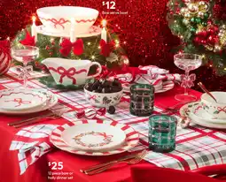 Target Bow or holly dinner set offer
