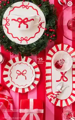 Target Bow dinner set offer