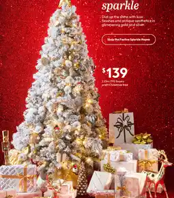 Target Snowy prelit Christmas tree offer