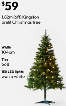 Target Kingston prelit Christmas tree offer