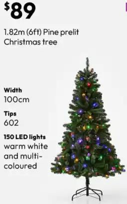 Target Pine prelit Christmas tree offer