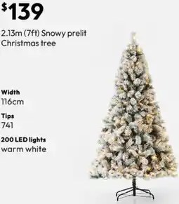 Target Snowy prelit Christmas tree offer